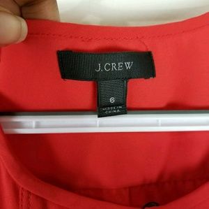 J. Crew Tops - J. Crew Womens Sz 6 Blouse Top Drapey Keyhole Red J. Crew Tops - J. Crew Womens Sz 6 Blouse Top Drapey Keyhole Red
